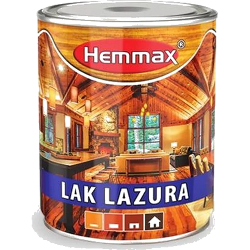 HEMMAX Lak lazura, mahagoni, 0.75 l